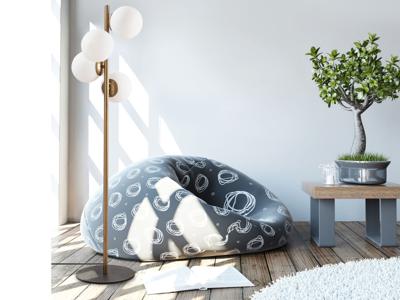 Staande lamp FAZANA 4 lampen goud Staande lamp FAZANA 4 lampen goud