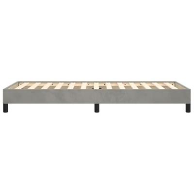 Bedframe zonder matras 90x200 cm fluweel lichtgrijs
