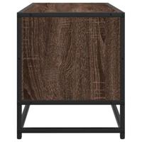 Tv-meubel 100x34,5x40 cm bewerkt hout metaal bruin eikenkleur - thumbnail