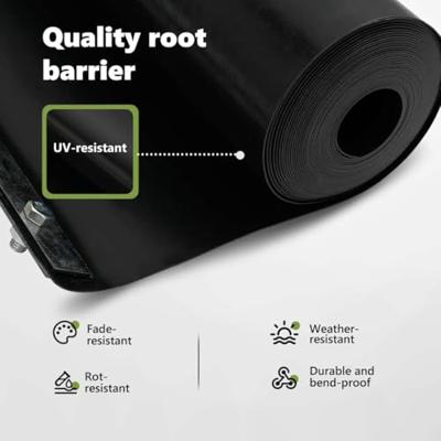 VidaXL Worteldoek zwart 1 x 10 m polyetheen