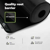 VidaXL Worteldoek zwart 1 x 10 m polyetheen - thumbnail