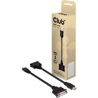 club3D CAC-HMD>DFD HDMI / DVI Adapter [1x HDMI-stekker - 1x DVI-bus 24+5-polig] Zwart 12.00 cm - thumbnail