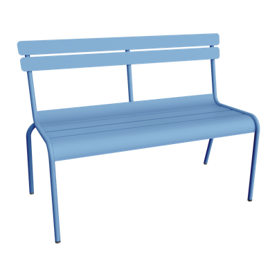 Fermob Luxembourg tuinbank met rugleuning Maya blue