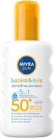 NIVEA SUN Babies & Kids Sensitive Zonnebrand Spray SPF 50 200ml bij Jumbo - thumbnail