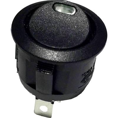 TRU COMPONENTS 700282 Wipschakelaar R13-112L B/B GREEN 3V 250 V/AC 6 A 1x uit/aan Continu 1 stuk(s)