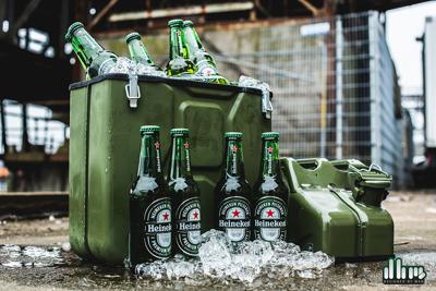 Jerrycan Giftbox 20L - Groen - Unieke Opbergdoos - Stoere Stalen Jerrycan - Multifunctioneel Cadeau - Originele Opberger