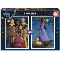 2X100 Puzzels Disney Wish - EDUCA paars - thumbnail