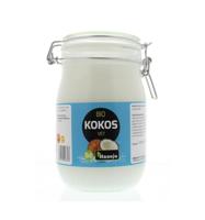 Kokosolie geurloos beugelglas bio 1 Liter - thumbnail