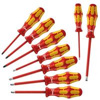 Wera 160i/162i/167i/9 Schroevendraaierset VDE 9-delig Plat, Kruiskop Phillips, Kruiskop Pozidriv, Binnen-Torx - thumbnail