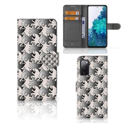 Samsung Galaxy S20 FE | Telefoonhoesje | Met pasjeshouder | Salamander Grey Samsung Galaxy S20 FE | Telefoonhoesje | Met pasjeshouder | Salamander Grey