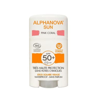 Alphanova Sun Sun stick face pink SPF50+ 12 Gram Alphanova Sun Sun stick face pink SPF50+ 12 Gram