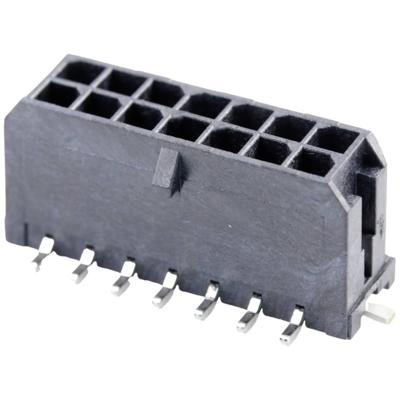 Molex 430451418 Male header, inbouw (standaard) Totaal aantal polen: 14 Rastermaat: 3.00 mm Inhoud: 1 stuk(s) Tape on Full reel