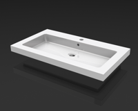 Wiesbaden Kera meubelwastafel 80 x 46 cm, wit - thumbnail