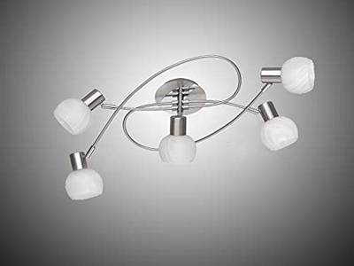 Trio Plafondlamp spotsAntibes Knot 5-lichts nikkel mat - R60175007