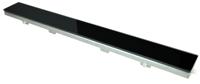 Glasrooster zwart 1100x70 tbv RVS douchegoot - thumbnail