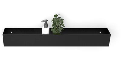 Looox Colour shelf box Special BoX rechthoek 60x10x10cm zwart mat cshbox60mz Looox Colour shelf box Special BoX rechthoek 60x10x10cm zwart mat cshbox60mz