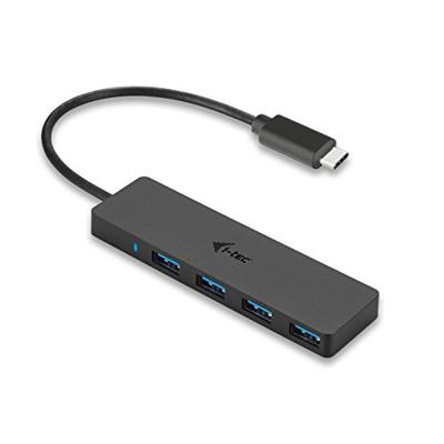 i-tec C31HUB404 C31HUB404 USB-hub 4 poorten USB-A USB 3.0 5 GBit/s Met USB-C stekker Zwart i-tec C31HUB404 C31HUB404 USB-hub 4 poorten USB-A USB 3.0 5 GBit/s Met USB-C stekker Zwart