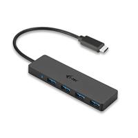 i-tec C31HUB404 C31HUB404 USB-hub 4 poorten USB-A USB 3.0 5 GBit/s Met USB-C stekker Zwart - thumbnail