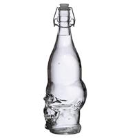 Schedelvormig Duurzame Glazen Waterfles 1000ml Koude Dranken - thumbnail