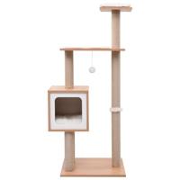 VidaXL Kattenkrabpaal met sisal krabmat 123 cm - thumbnail