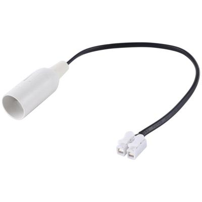 E14 lamp socket Basishouder met elektrische draadkabel kabel lengte: 28cm (wit)