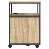 Kantoor kast met wiel Sonoma eiken 60 x 46 x 67 cm Bewerkt hout - thumbnail