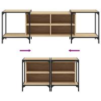 Tv-meubel 153x37x50 cm bewerkt hout sonoma eikenkleurig - thumbnail