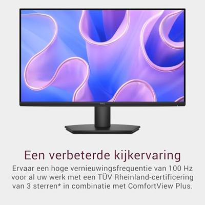 Dell 27 Monitor - SE2725HM, Full HD (1920x1080), 100Hz, IPS, 5ms, VESA (100x100mm), HDMI, VGA, 3 Jaar Garantie, Zwart