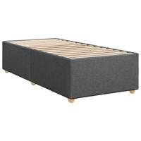 Boxspring met matras stof donkergrijs 80x200 cm - thumbnail