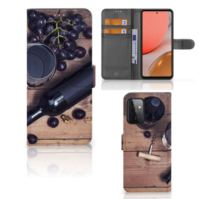 Samsung Galaxy A72 Book Cover Wijn Samsung Galaxy A72 Book Cover Wijn
