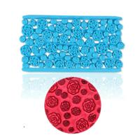 2 PC'S taart fondant gereedschap hartvormige Diamond textuur Plaid Overpass Quyi Seal Printing mal (grootte bloem gesneden schimmel 56003) - thumbnail