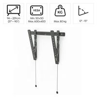 Hama TV-Muurbeugel TILT Ultraslim voor Schermen tot 229 cm Antraciet - thumbnail