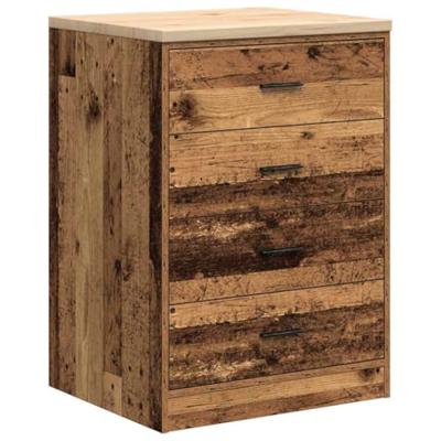 VidaXL Garagekast 60x51x85 cm massief grenenhout oud hout