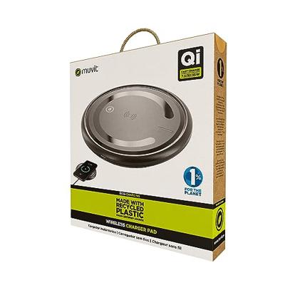 Draadloze oplader Muvit for Change W114-R BLACK Zwart Draadloze oplader Muvit for Change W114-R BLACK Zwart