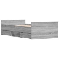Bedframe met hoofd- en voeteneinde grijs sonoma 90x200 cm - thumbnail