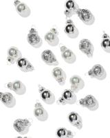HEMA Kerstballen 3.2cm glas mini zilver - 36 stuks (zilver) - thumbnail