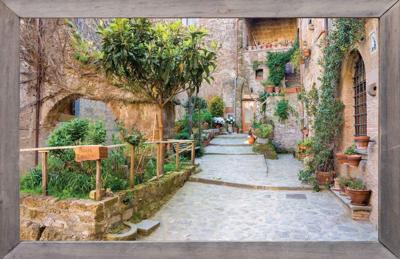 lijst hout steeg trap 140x90cm Tuindoek Customize-it - Customize it