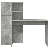 Bureau 2 pcs Beton Grijs - thumbnail