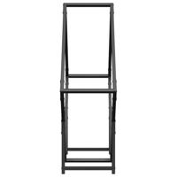 Brandhoutrek 80x25x80 cm koudgewalst staal zwart - thumbnail