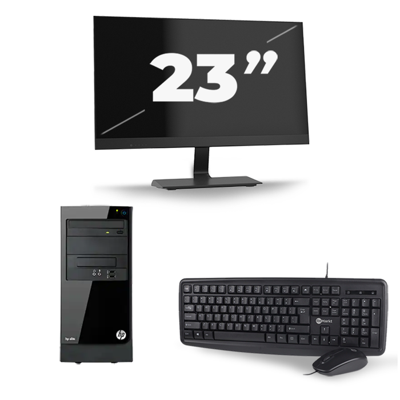HP Elite 7300 Micro Tower - Intel Core i5-2e Generatie - 8GB RAM - 256GB SSD - Windows 10 + 1x 23 inch Monitor