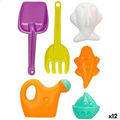 Strandspeelgoedset Colorbaby 6 Onderdelen 27 cm (12 Stuks)