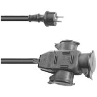 Eurolite 3024701E Stroom Verlengkabel Zwart 5 m H07RN-F 3G 2,5 mm² - thumbnail