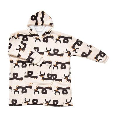 Oversized hoodie teckel - one size