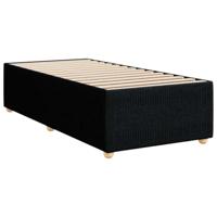 Boxspring met matras stof zwart 90x190 cm - thumbnail