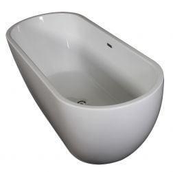 Vrijstaand Ligbad Linda 170X70X46 cm Wit Wavedesign