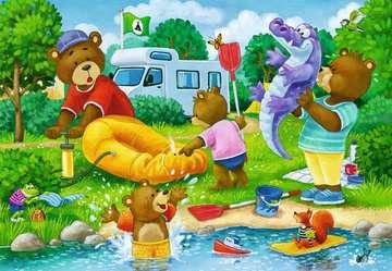 Ravensburger puzzel De familie beer gaat kamperen 2x24 stukjes