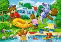 Ravensburger puzzel De familie beer gaat kamperen 2x24 stukjes - thumbnail