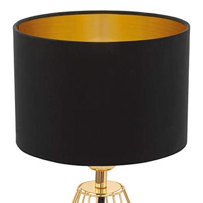Eglo TafellampCarlton 2 goud met zwart - 95788