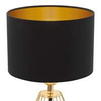 Eglo TafellampCarlton 2 goud met zwart - 95788 - thumbnail