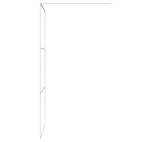 VidaXL Inloopdouchewand 90x195 cm transparant esg-glas wit - thumbnail